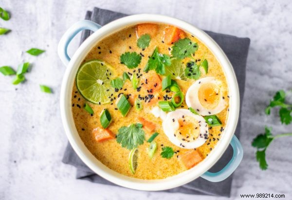 Recipe:Indian yellow curry with sweet potato 