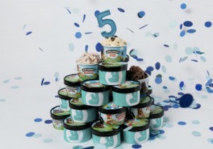 Attention:food delivery service is celebrating its birthday and is treating you to ice cream! 