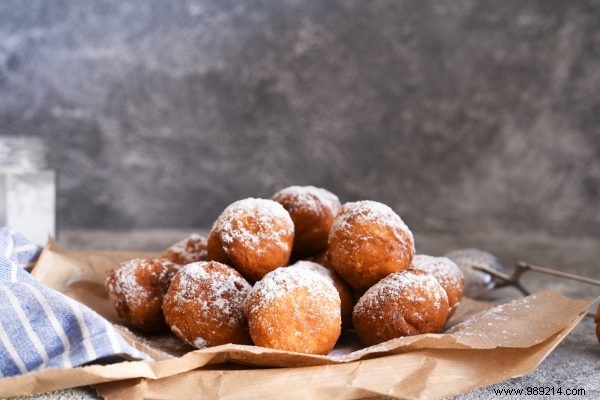 You can do this with leftover oliebollen 