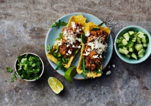 Nice weekend recipe:taco tubs with chickpeas and almonds 