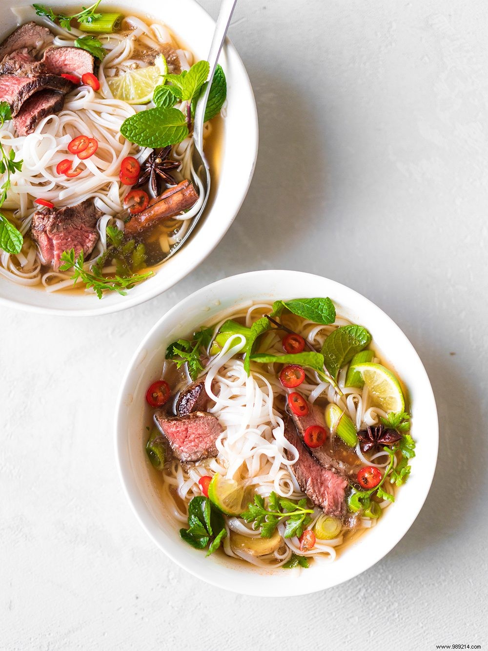 Steak pho recipe with rice noodles 