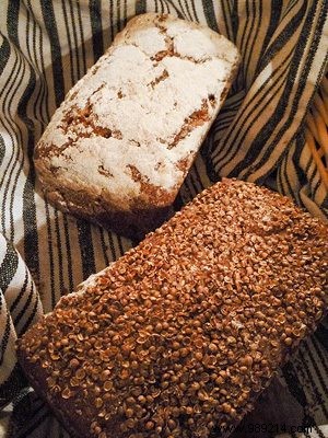 dark vs. light bake-off bread 