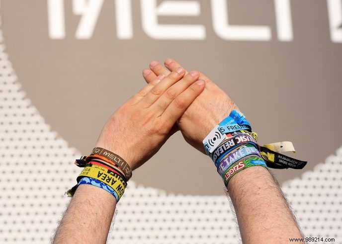 How dirty is it to wear a festival wristband? 