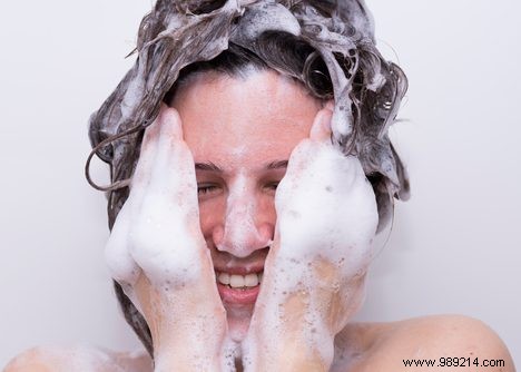 A habit to unlearn:wash your face in the shower 