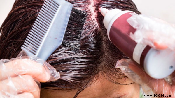 How do you get hair dye off your skin? 