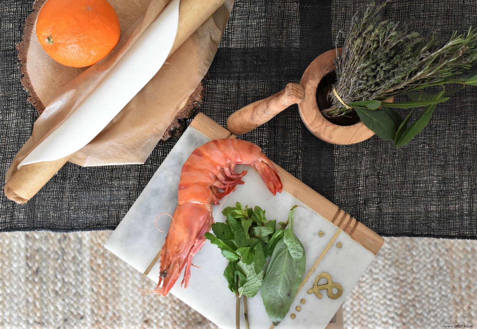 Maho Nabé recipe for Christmas – King prawns with citrus juice 