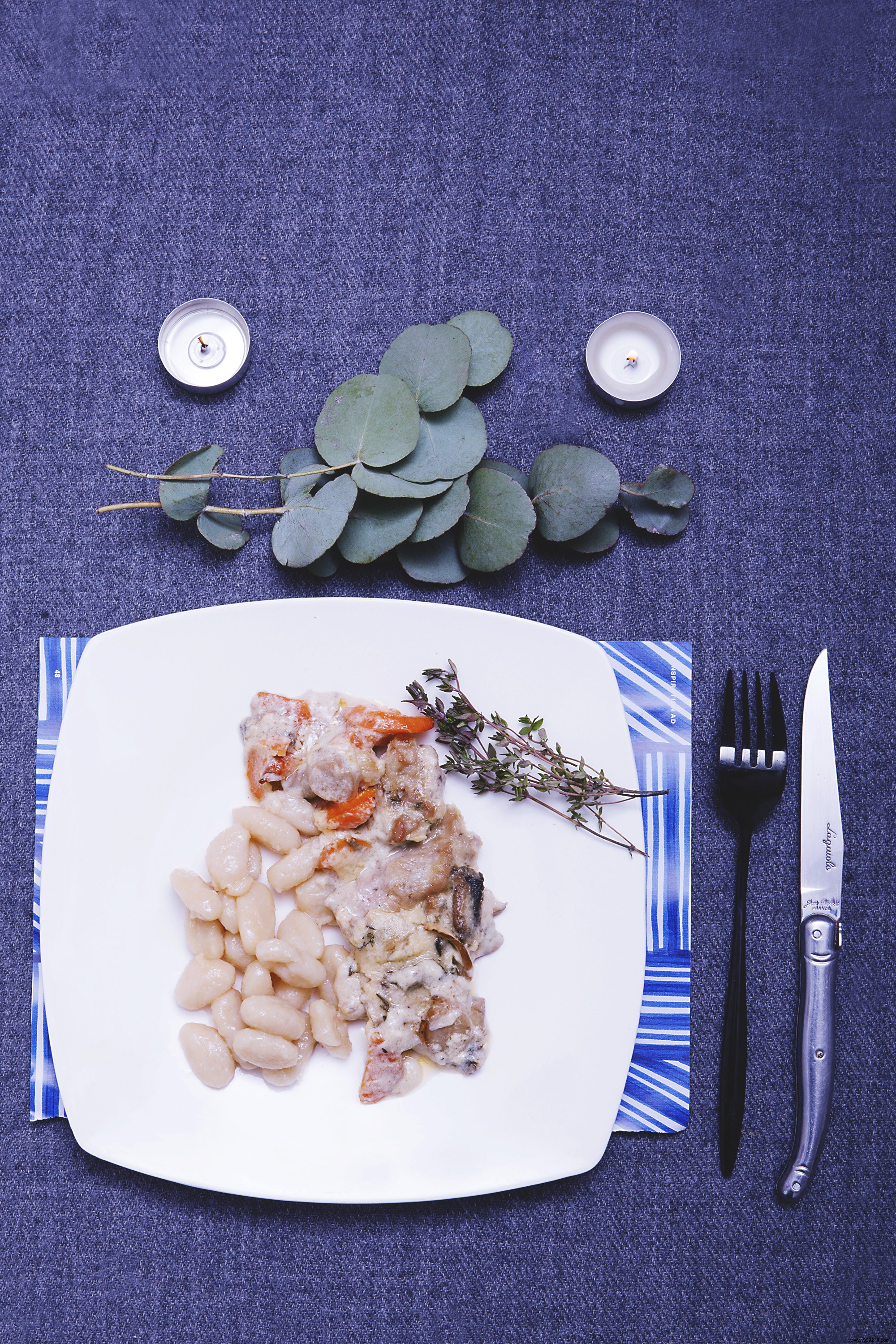 “Blanquette-style veal fillet with gnocchi” – Recipe:Schär &moi 