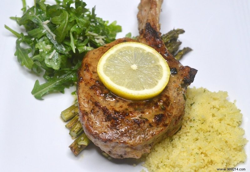 Recipe:Baked veal cutlet with white wine sauce 