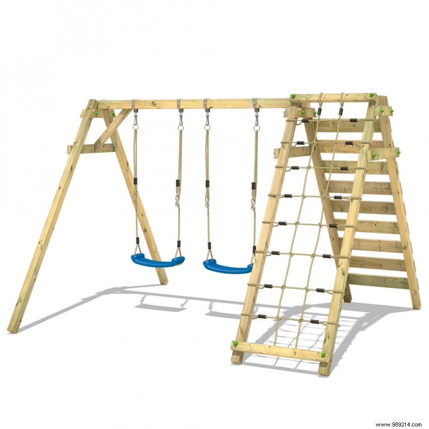 Wooden playground equipment for your garden 