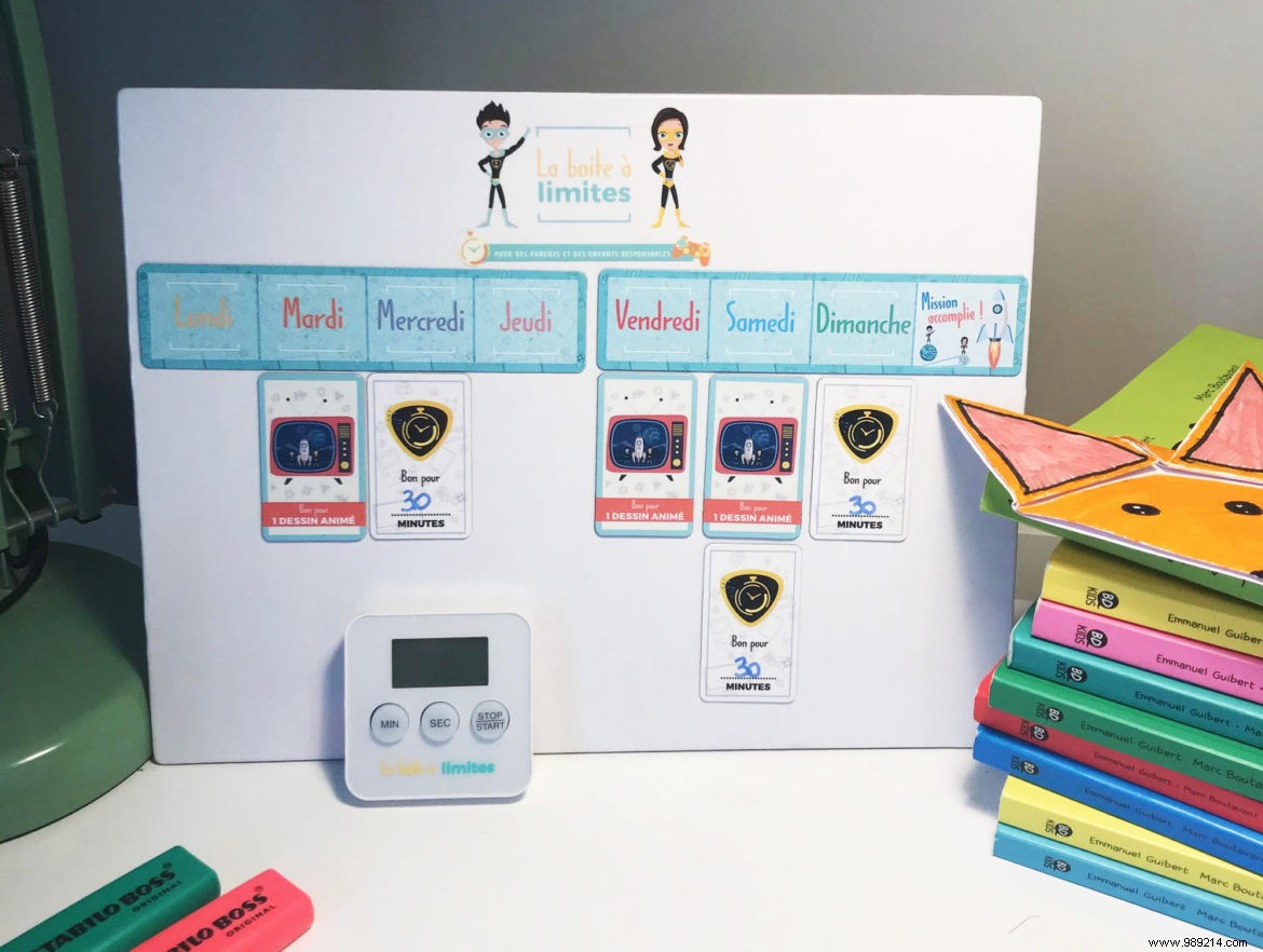 The limit box:the educational game to help children spend less time in front of the screen! 