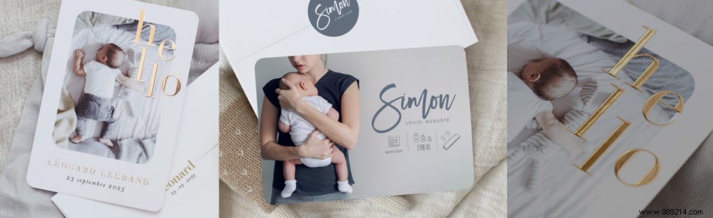 Create your own birth announcement 