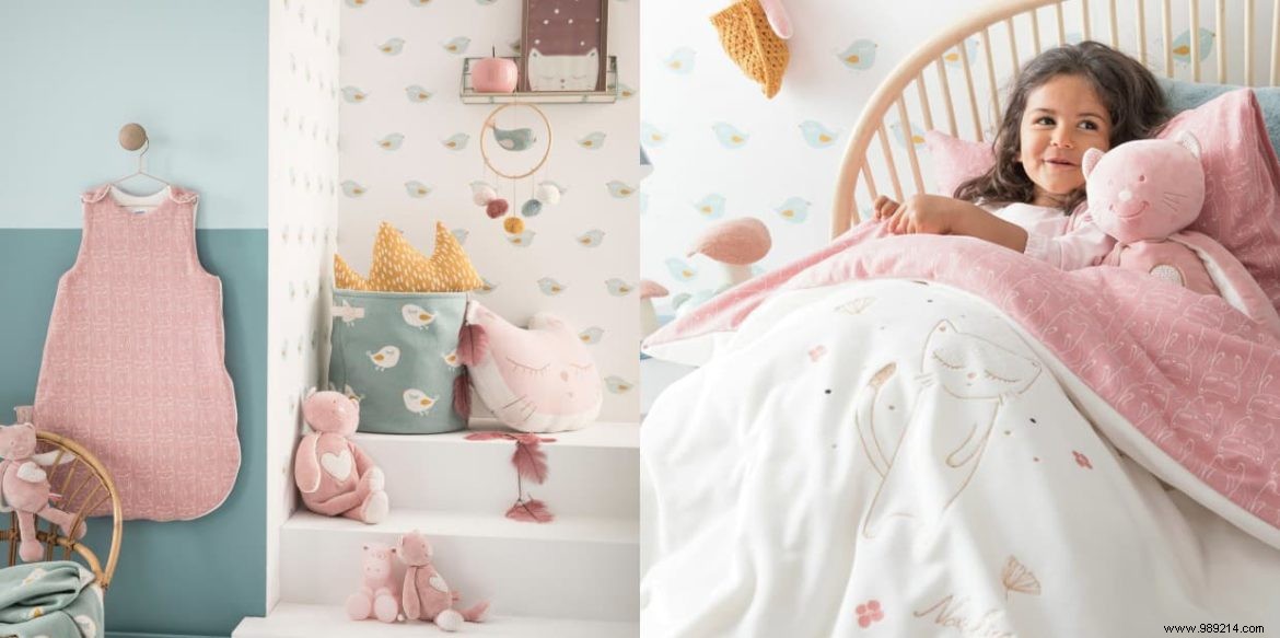 Sleeping bags, pajamas, and comforters for the arrival of baby 