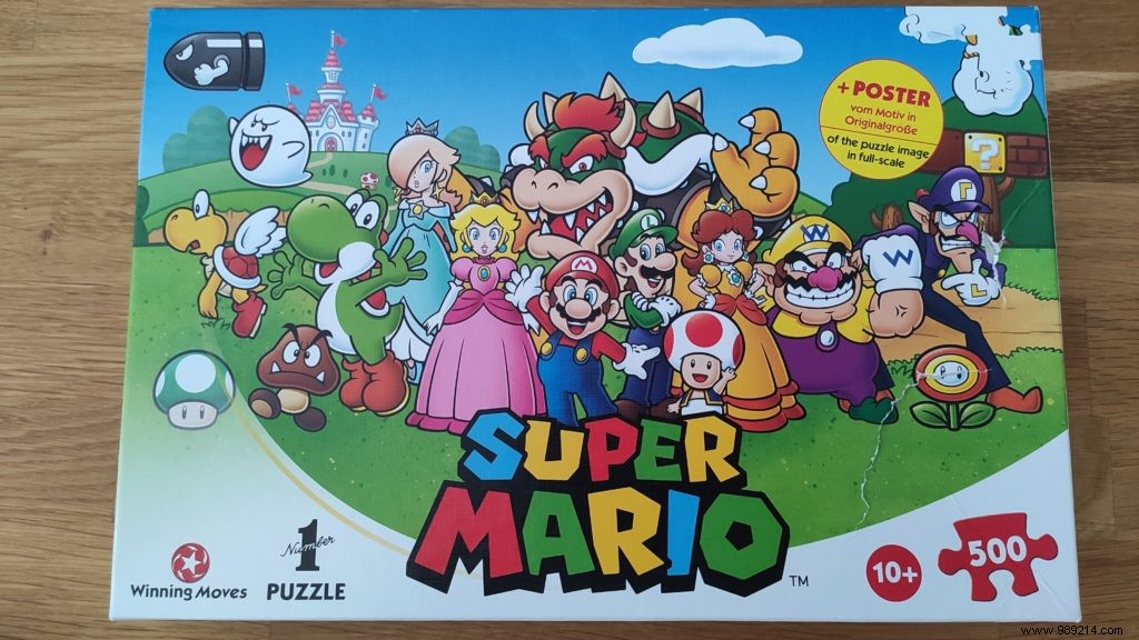 Mario 500-piece puzzle:a good gift idea for a child? 