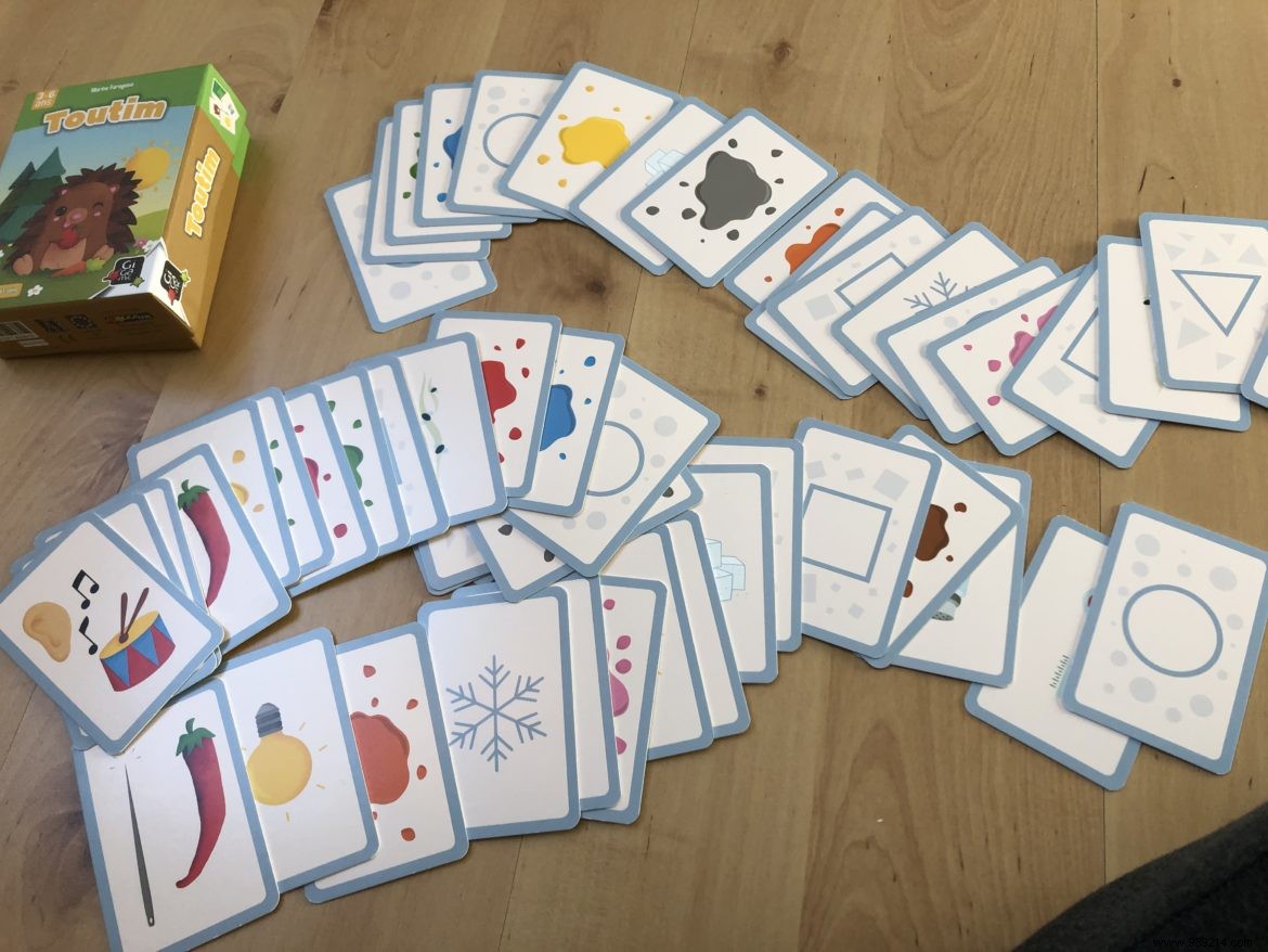 Toutim, a card game for 3-6 year olds 