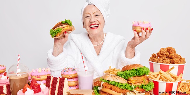 Fat and sweet are to be banned as you age:true or false? 
