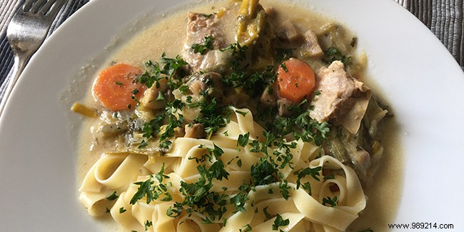 Old-fashioned veal blanquette recipe like my grandmother 