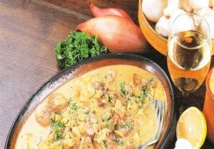 Veal kidneys with mustard 