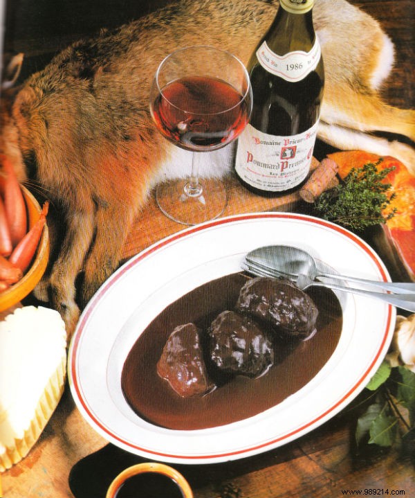Saddle of hare with Pommard and Marc de Bourgogne 