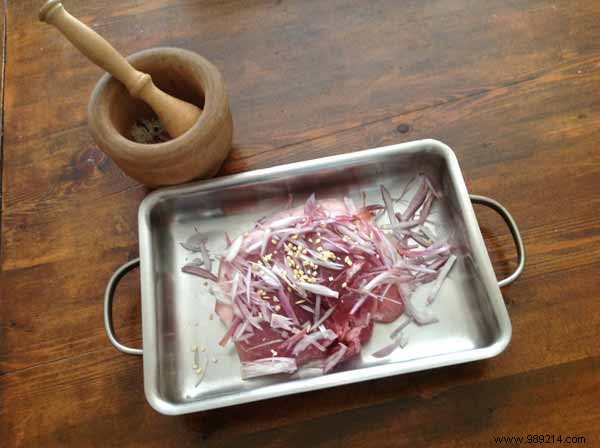 Braised ham roll, Guérande salt and Sichuan pepper 