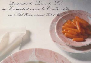 Lemon Sole Paupiettes with Spinach and Creamy Garlic Carrot Sauce