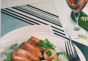 Magret with raspberry vinegar 