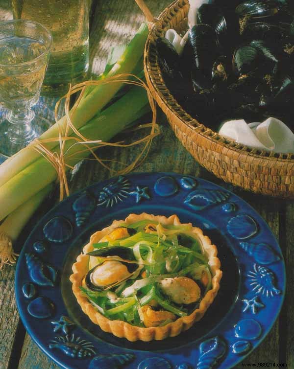 Mussels and leek tarts 