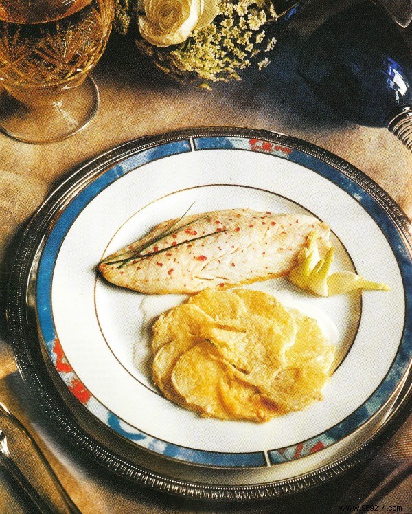 Sole meunière with semi-salted butter and potato pancake 