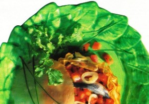 Fresh tomato tart with fresh anchovies 