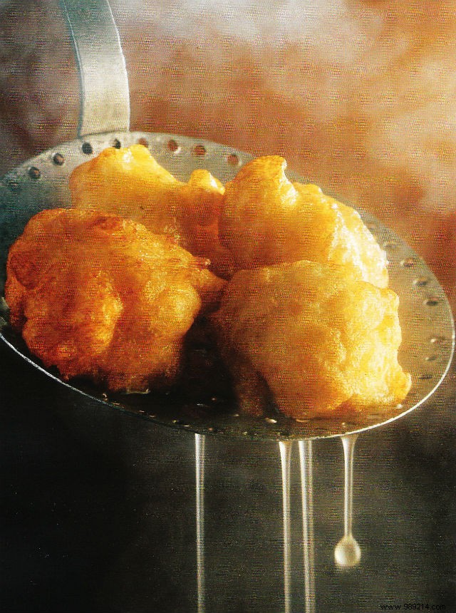 Potato fritters with haddock 