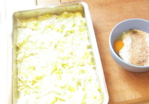 My leek white gratin 