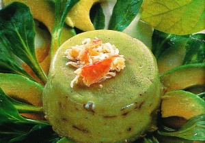 Crab avocado terrine 