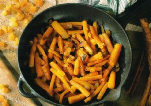 New carrots sautéed with raisins 