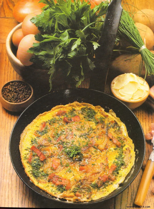 Peasant omelet (burgundy) 