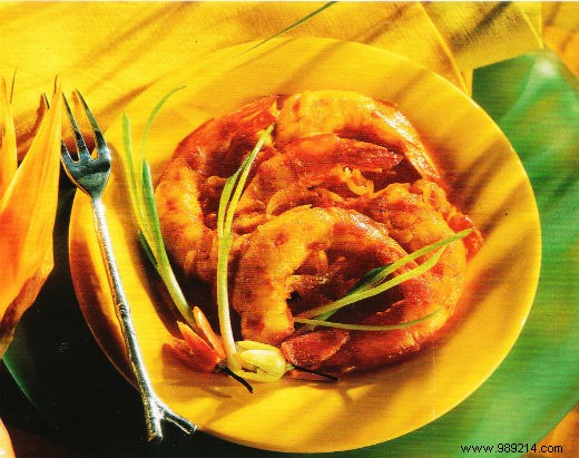 Prawns with spices and tomato 