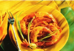 Prawns with spices and tomato 