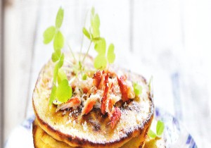 Potato and crab pancakes 