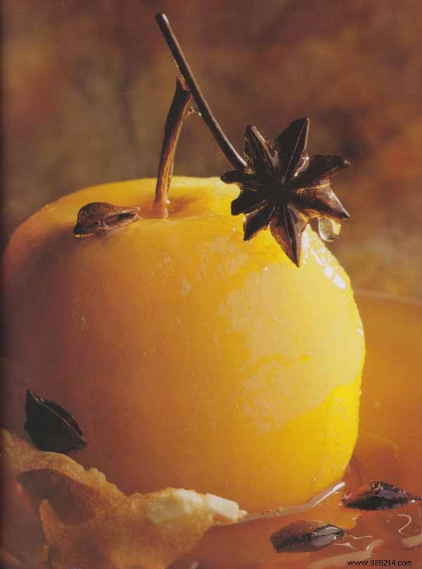 Apples with star anise honey 