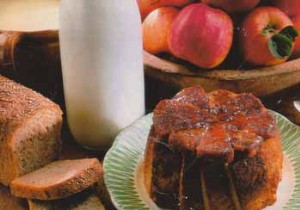 Old-fashioned Reinette apple charlotte 