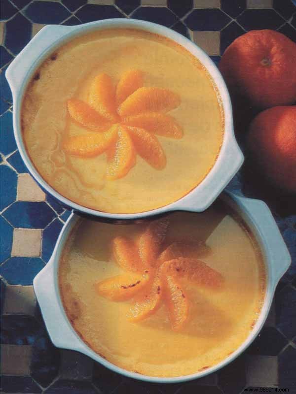 Orange creams with Pousse-Rapière and vanilla from Madagascar 