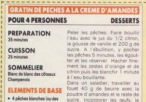 Peach Gratin with Almond Cream: Exquisite Dessert by Chef Hubert