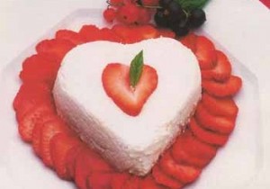 Heart of strawberry cream 