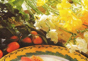 Crunchy almonds with raspberry sorbet 