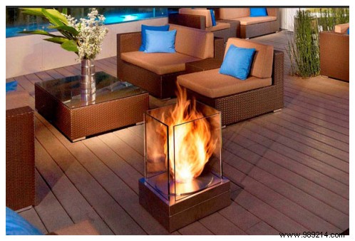 Ethanol fireplaces to decorate the garden 