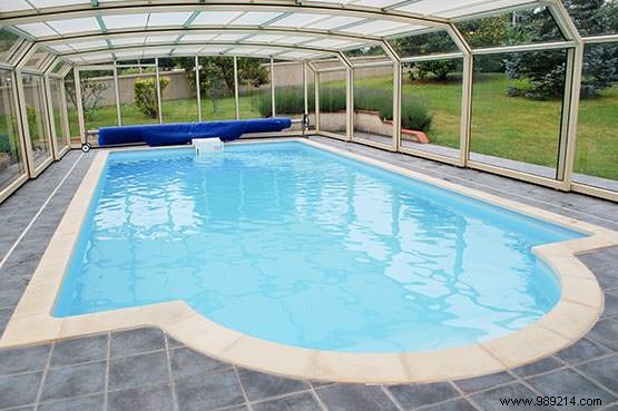Swimming lovers:the pool enclosure is a must 