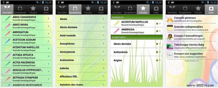 Homeopathy apps for smartphones 