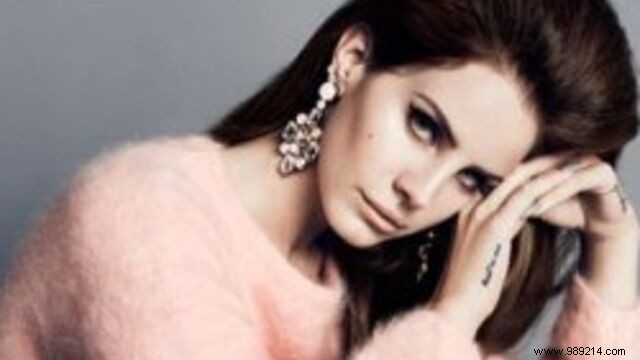Lana Del Rey poses for the new H and M collection 