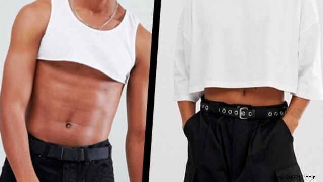 The crop top for men, the new summer trend? 