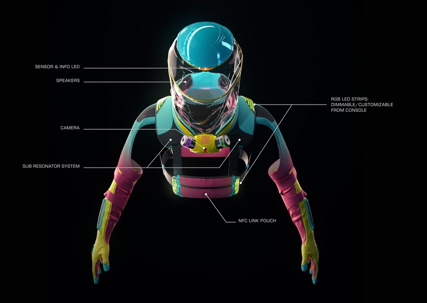 Welcome to the future! This anti-Covid-19 suit allows you to dance, drink and vape without risk 