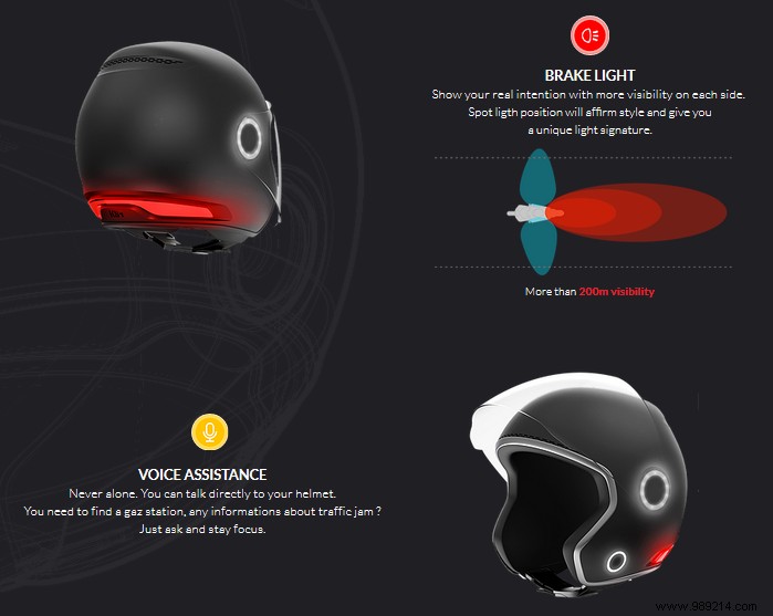 This futuristic motorcycle helmet promises to save lives! 