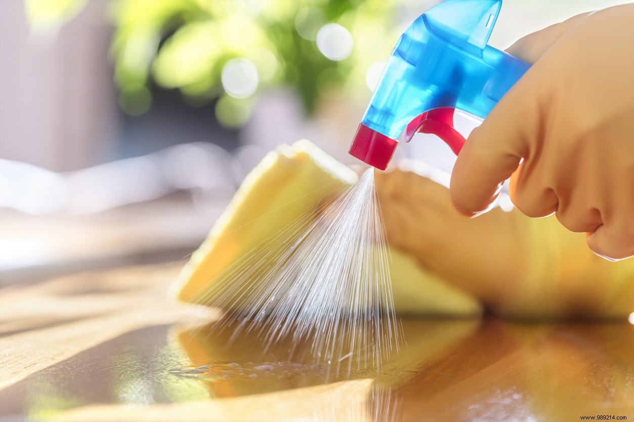 Why should disinfectants be avoided for cleaning? 